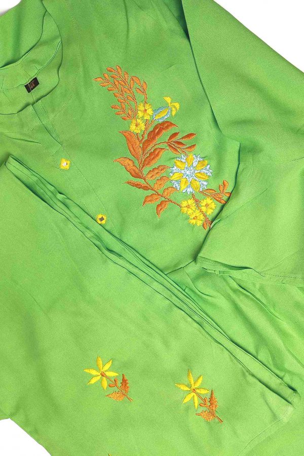 Embroidered Short Kurta with Palazzo - Image 3