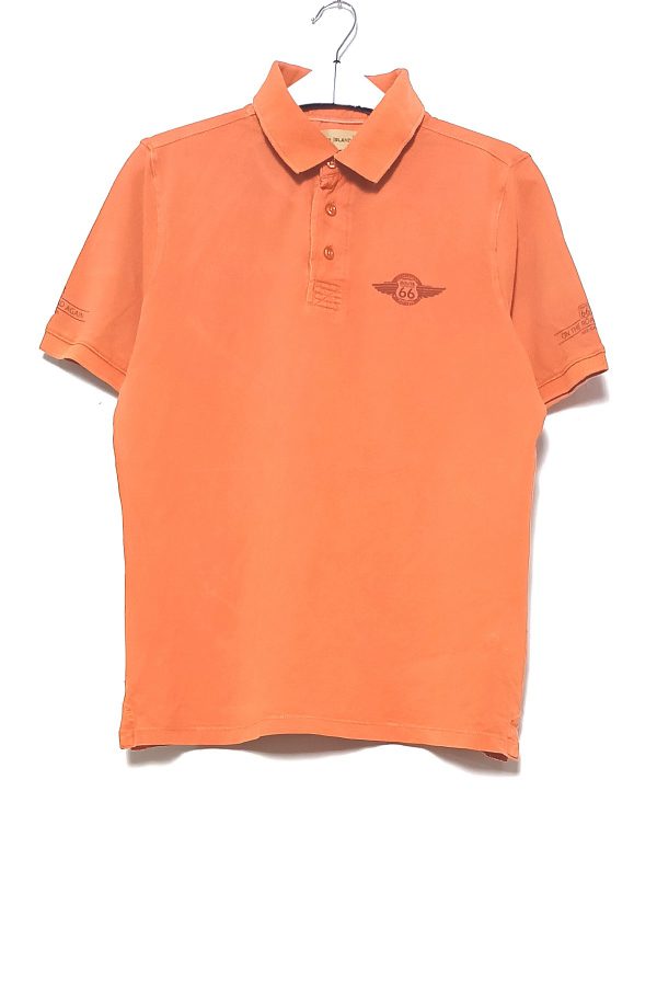 Solid Collared T-Shirt - Orange