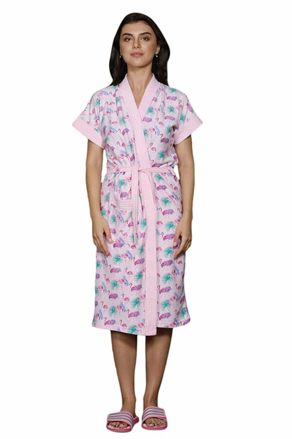 Printed Bathrobe for Women - Bathrobe Towel - Bath Gown
