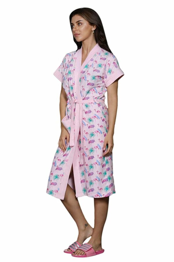 Printed Bathrobe for Women - Bathrobe Towel - Bath Gown - Image 2