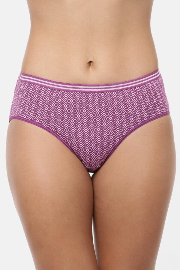 Hipster Panties - Outer Elastic - Cotton Panties For Women - Pack of 3 (Random Colours & Prints) - Image 3