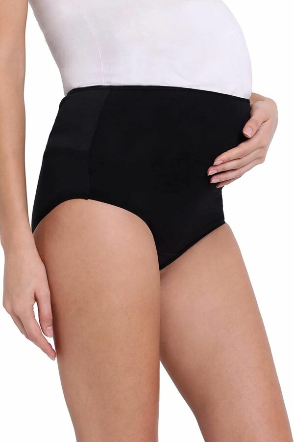 Black Pregnancy Panties for Women - Maternity Panties - Image 2