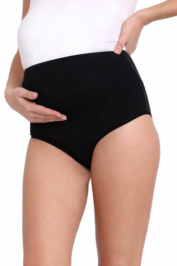 Black Pregnancy Panties for Women - Maternity Panties - Image 3