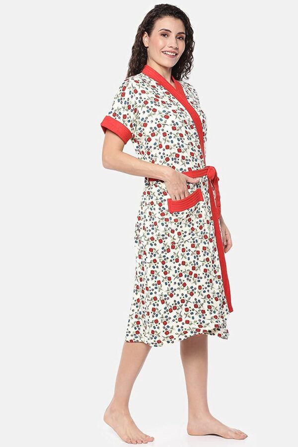 Printed Bathrobe for Women - Bathrobe Towel - Bath Gown - Image 2