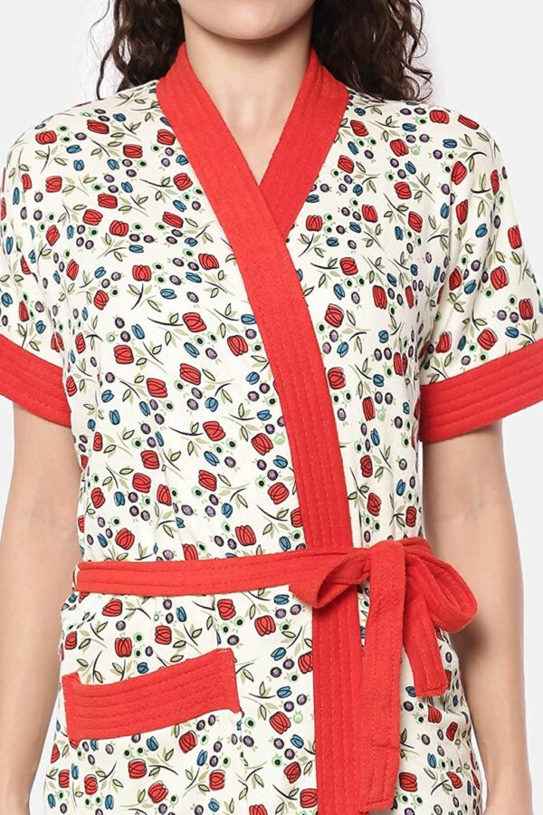 Printed Bathrobe for Women - Bathrobe Towel - Bath Gown - Image 5