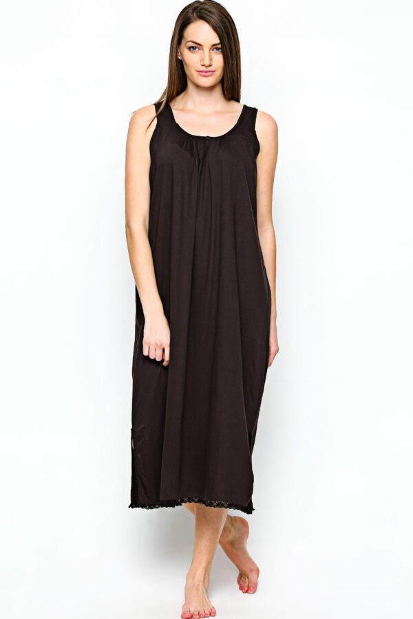 Long Cotton Camisole For Women - Camisole Nighty for Women - Nighty Slip - Image 3