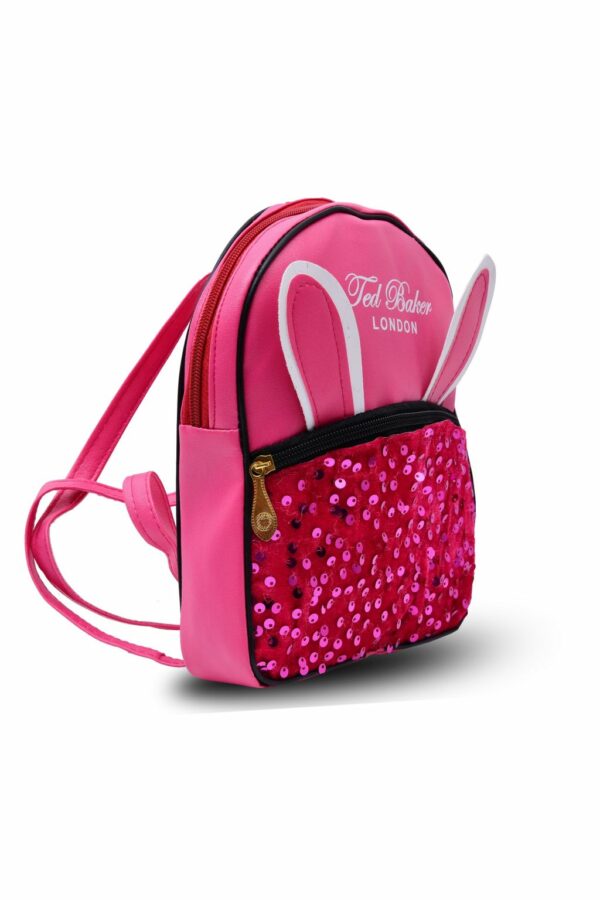 Pink Ted Baker London Bunny Sparkles Backpack for Girls - Image 2