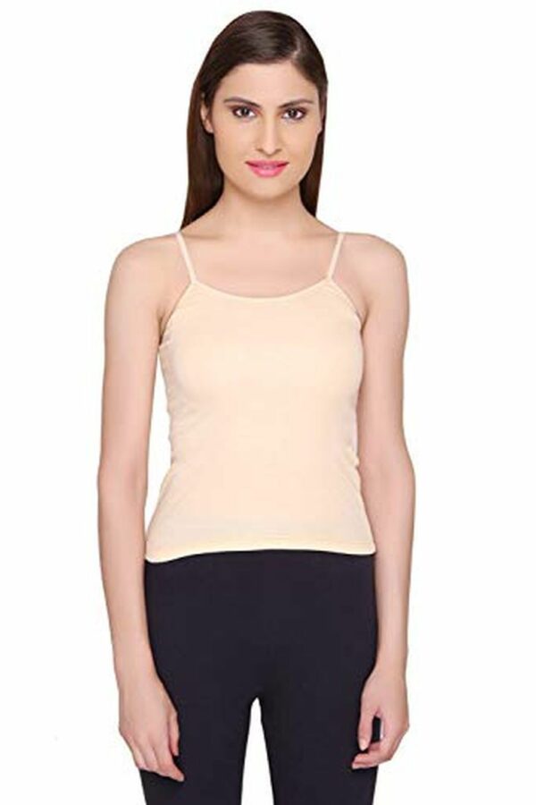 Nude Skin Color Slips for Women - Camsiole for Women - Waist Length Slips - Soft Cotton Material Slips for Ladies