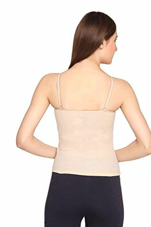 Nude Skin Color Slips for Women - Camsiole for Women - Waist Length Slips - Soft Cotton Material Slips for Ladies - Image 2