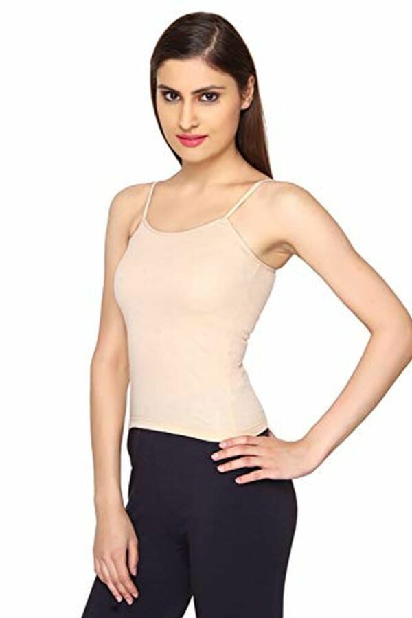 Nude Skin Color Slips for Women - Camsiole for Women - Waist Length Slips - Soft Cotton Material Slips for Ladies - Image 4