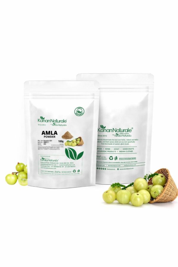 Kerala Naturals Amla Powder - Indian Gooseberry Powder -  100 gms - Image 3