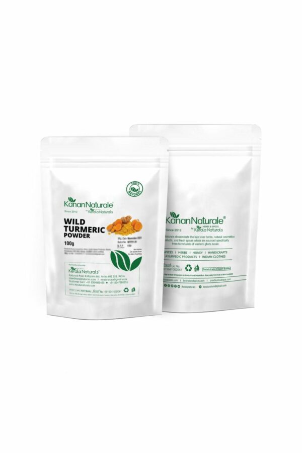 Kerala Naturals Wild Turmeric Powder - 100 gms - Image 2