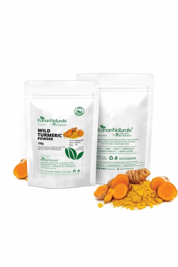 Kerala Naturals Wild Turmeric Powder - 100 gms - Image 3