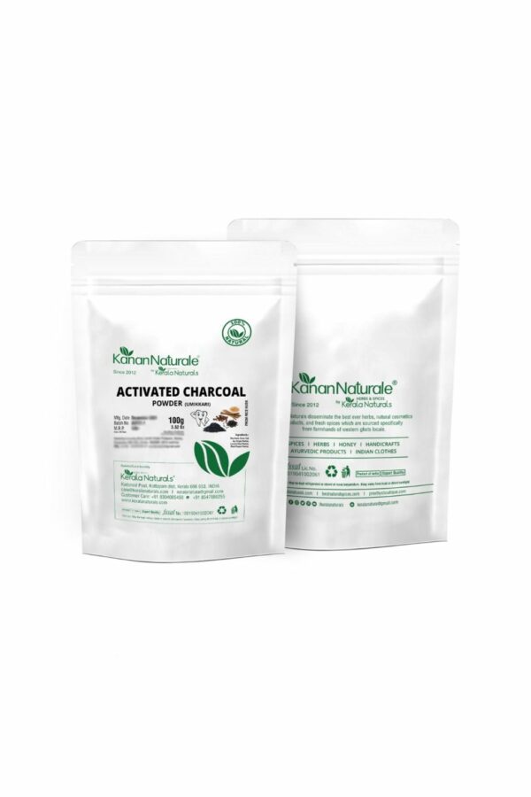 Kerala Naturals Activated Charcoal from Rice Husk - Dental Cleaning - 100 gms - Image 2