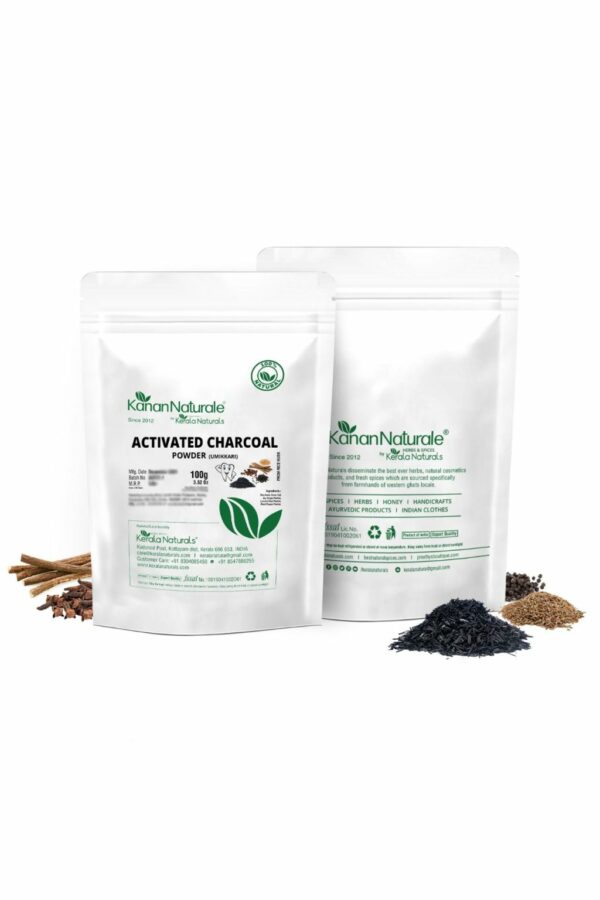 Kerala Naturals Activated Charcoal from Rice Husk - Dental Cleaning - 100 gms - Image 3