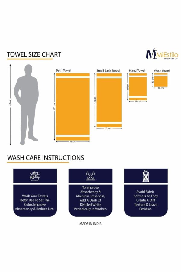 Mynte Beige Bath Towel Antibacterial, Supersoft & Superabsorbent Premium Bamboo (550 GSM) Set Of 1 - Image 5