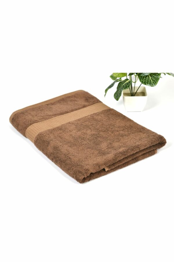 Mynte Brown Bath Towel Antibacterial, Supersoft & Superabsorbent Premium Bamboo (550 GSM) Set Of 1