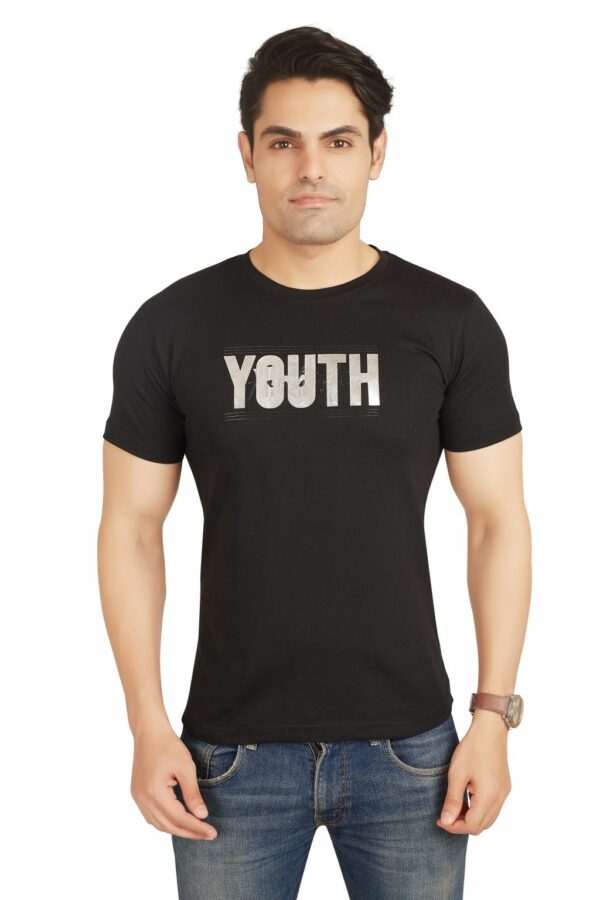 YOUTH Men's Casual T-Shirt Black