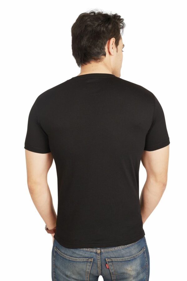 YOUTH Men's Casual T-Shirt Black - Image 5