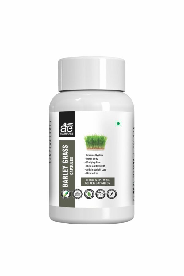 AE Naturals Barley Grass Capsules 60 Caps