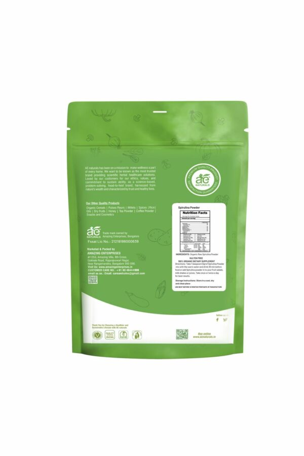 AE Naturals Spirulina Powder 250g - Image 2