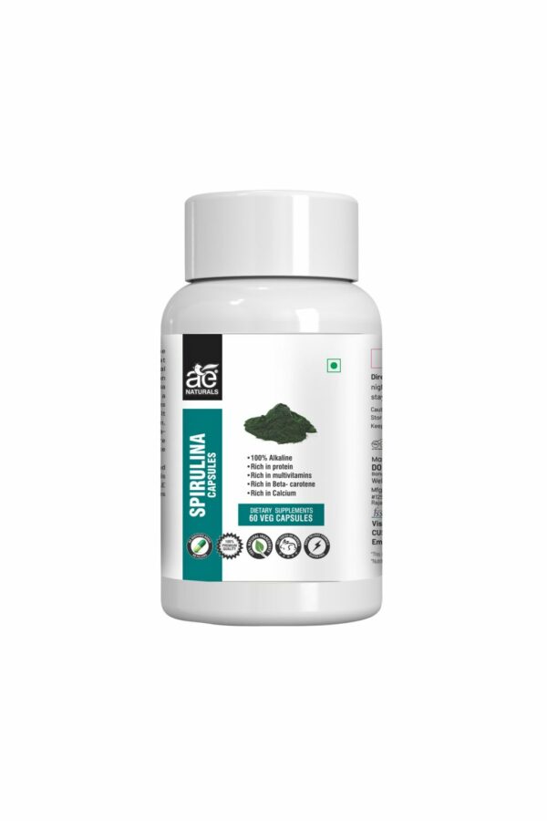 AE Naturals Spirulina Capsules 60 Caps