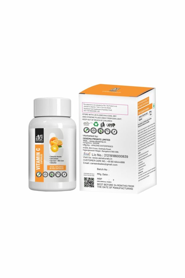 AE Naturals Vitamin C 1000mg Capsules 60 Caps - Image 2