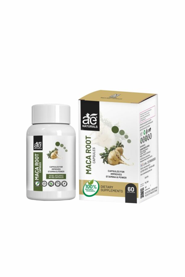 AE Naturals Pure Maca Root Capsules 60 Caps