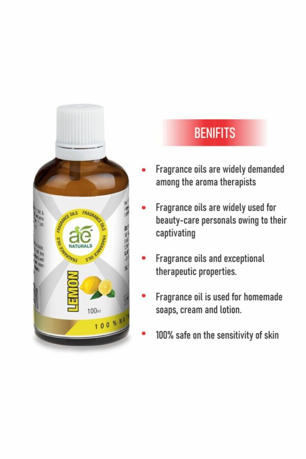 AE Naturals Lemon Fragrance Oil 100ml - Image 2