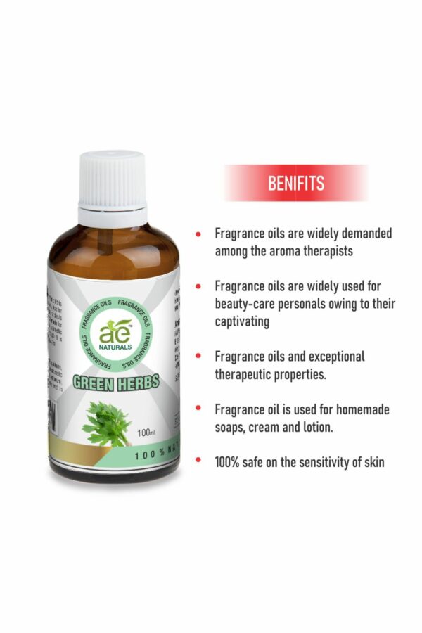 AE Naturals Green herbs Fragrance Oil 100ml - Image 2