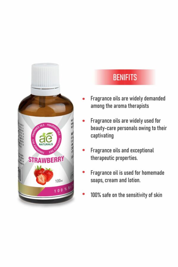 AE Naturals Strawberry Fragrance Oil 100ml - Image 2