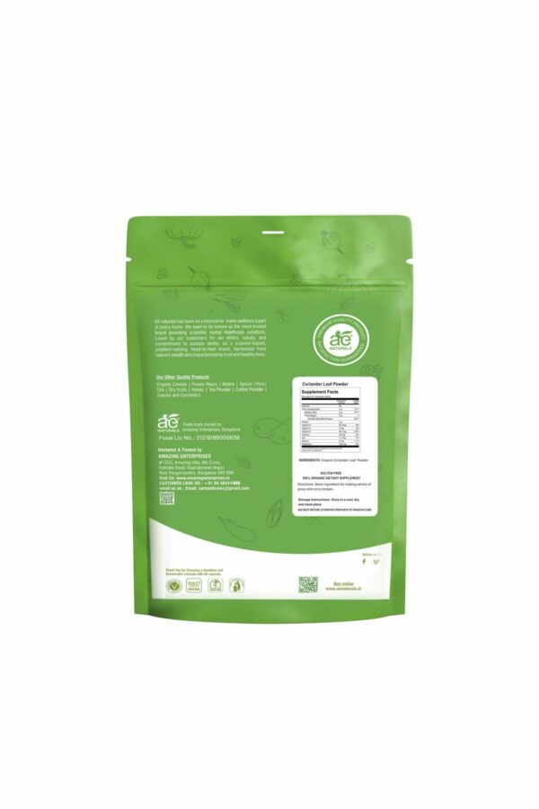 AE Naturals Coriander Leaf Powder 250g - Image 2