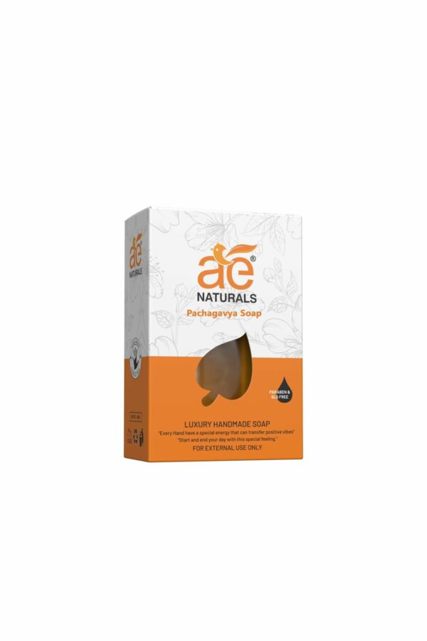 AE Naturals Panchagavya Herbal Handmade Soap For Scars And Acne 100g Pack of 3